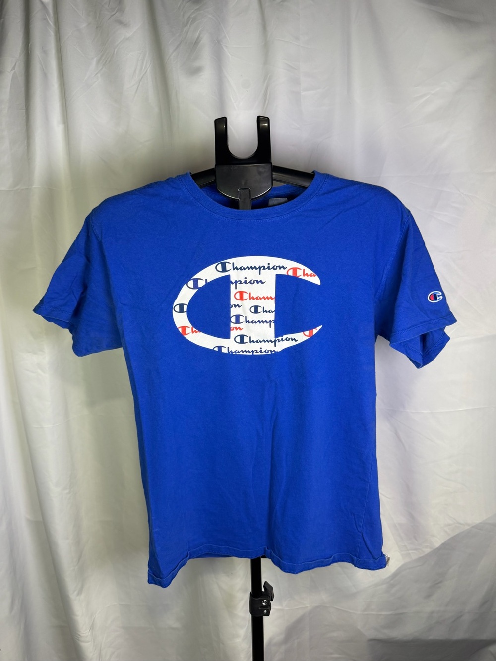 Champion Royal Blue Logo Crewneck Tee